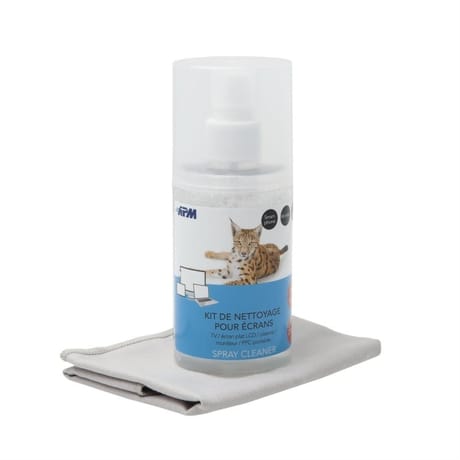 Apm kit de nettoyage 200ml + microfibre pour tv et écrans 600114