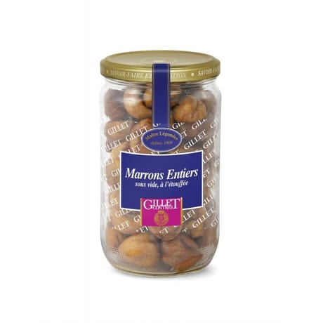 Gillet contres marrons entiers à l'éttoufée sous vide 72cl 420g
