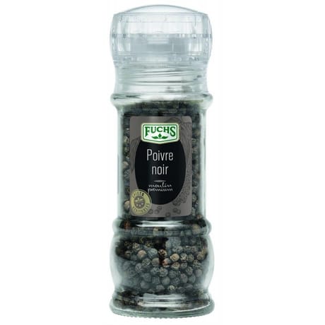 Fuchs poivre noir en grains moulin prenium 60g