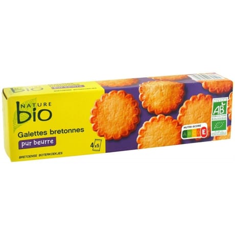 Nature bio étui galettes bretonnes pur beurre 125g