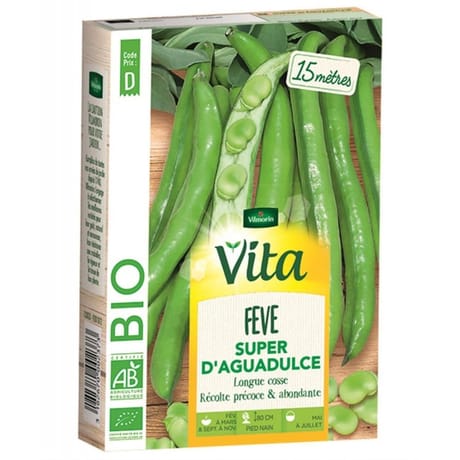 Vita Vilmorin fève super aguadulce lg cosse bio