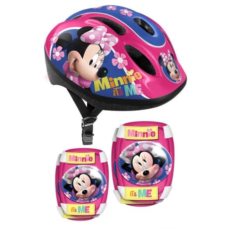 Combo casque + coudières + genouillères Minnie