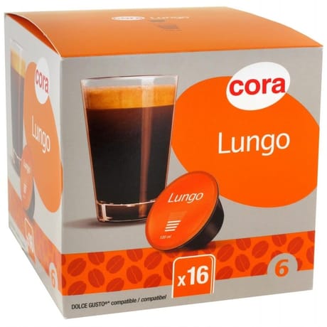 Cora capsule type dolce guto lungo x16 115g