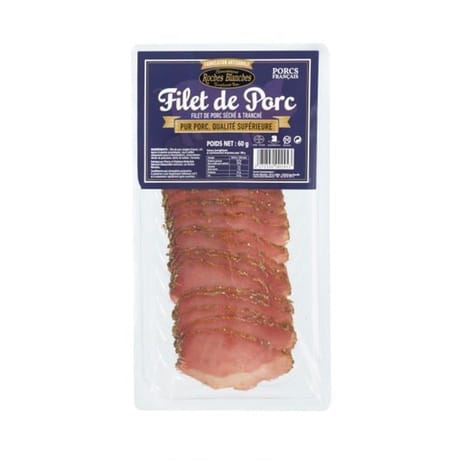 Filet de porc séché en tranche 60g
