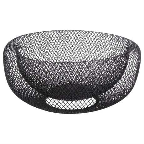 Corbeille métal coloris noir 27 cm