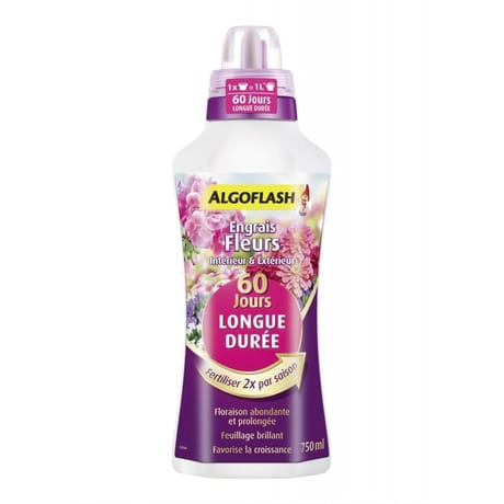 Algoflash engrais fleurs longue durée 60 jours 750 ml