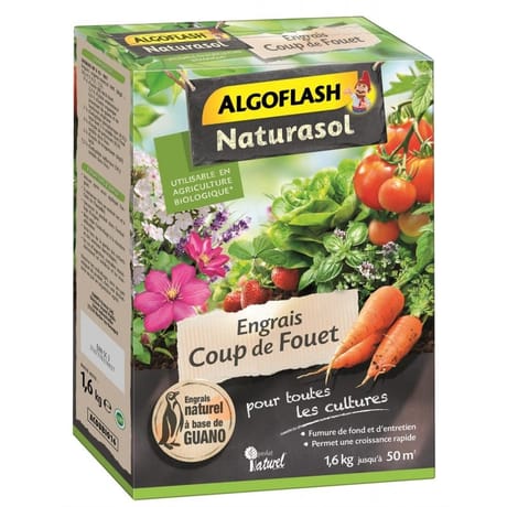 Algoflash naturasol engrais coup fouet 50m étui 1.6kg