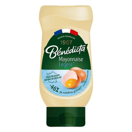 Benedicta mayonnaise légère flacon souple 415g