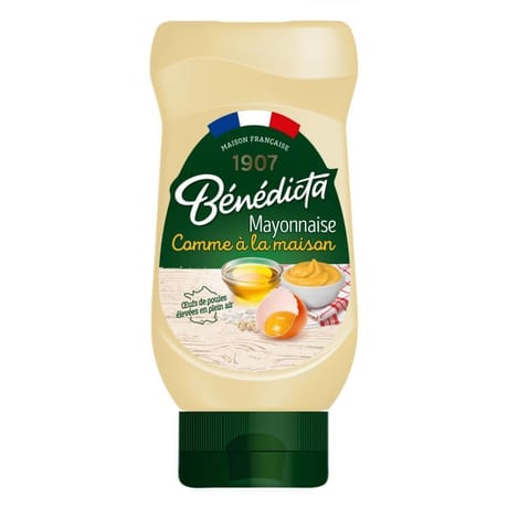 Benedicta mayonnaise comme à la maison flacon souple 390g