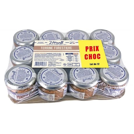 Henaff terrine forestière x 12 prix choc 180g