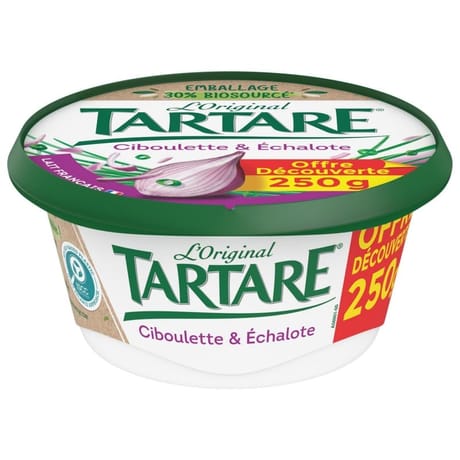Tartare ciboulette échalote pot 250g offre découverte
