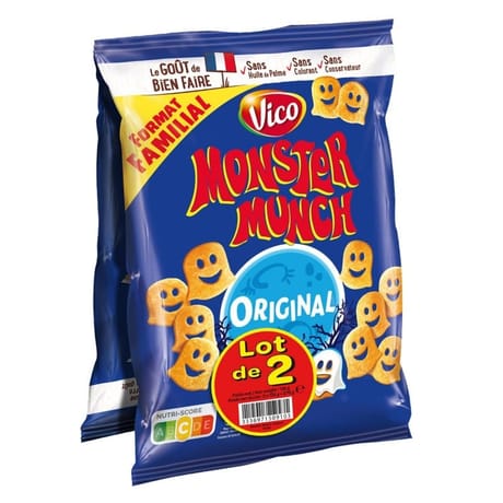 Monster munch original salé 135g x 2