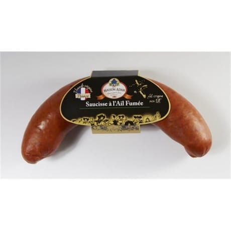 Saucisse à l' Ail  Fumée 300g La Maison Adam