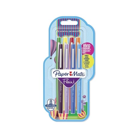 8 Feutres Flair Carnival - Assortis