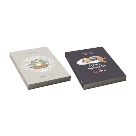 Clementina frog agenda souple decor paresseux 12x17cm