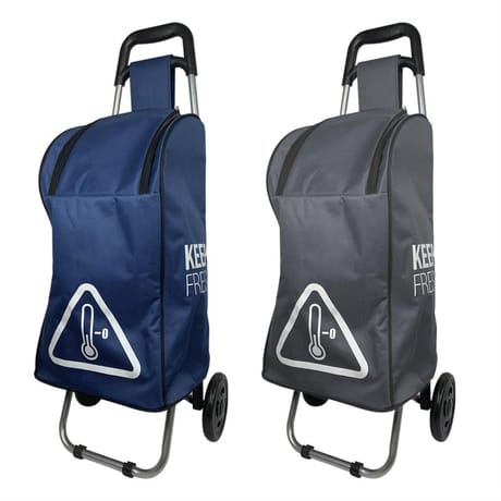 Poussette de marche sac isotherme keep fresh assorti bleu et gris