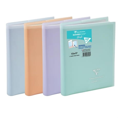 Clairefontaine agenda blusch 120x170 1 jour par page 368 pages