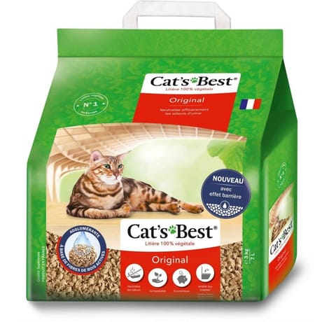 Cat's best original nouvelle formule litière végétale agglomérante  3kg