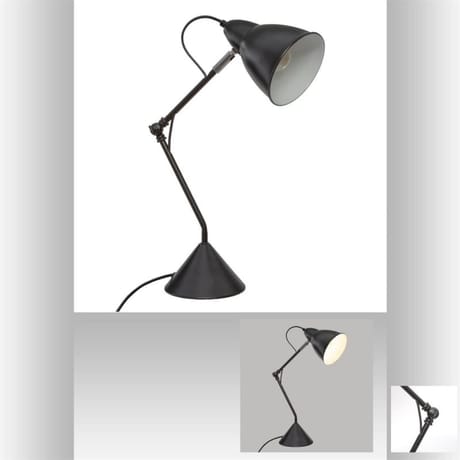 Lampe "aude" noire