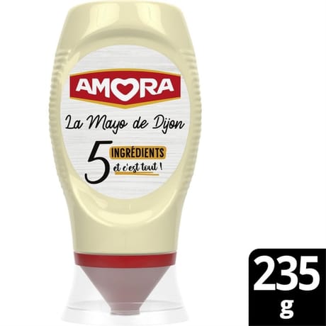 Amora mayonnaise de Dijon 5 ingrédients flacon souple 235g