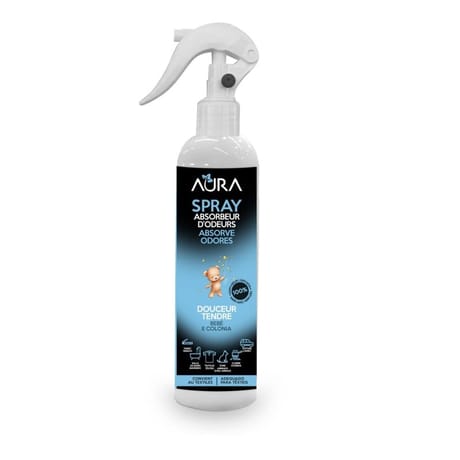 Aura spray absorbeur d'odeurs douceur tendre 250ML