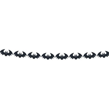 Guirlande feutre chauve-souris noires
