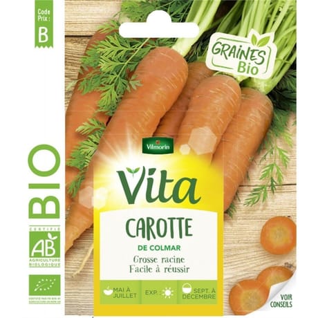 Vita Vilmorin carotte de colmar bio