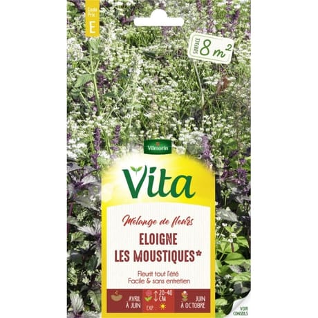 Vita Vilmorin mélange éloigne les moustiques 8m2