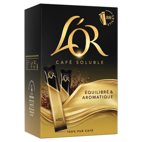 L'or classique soluble sticks x80 144g