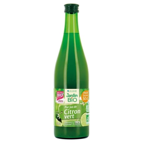 Jardin bio pur jus citron vert 50cl