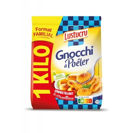 Lustucru sélection gnocchi à poêler 1kg