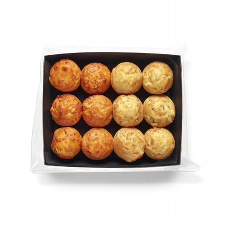 Assortiment mini cakes chorizo poivron et courgettes chèvre 12x15g