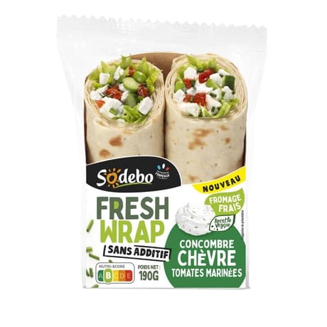 Sodebo sandwich fresh wrap chèvre 190g