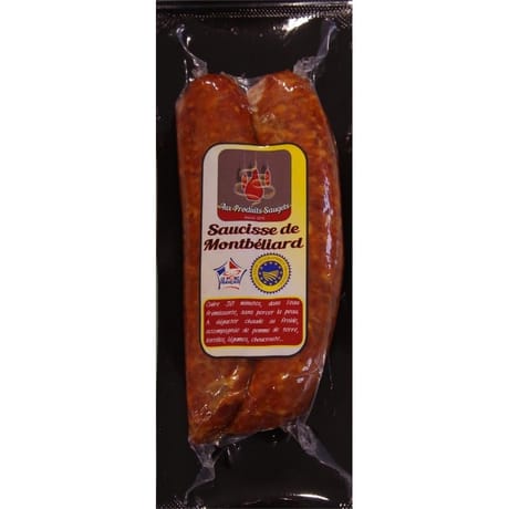 Aux Produits Saugets Saucisse de Montbéliard IGP x 2 -300g