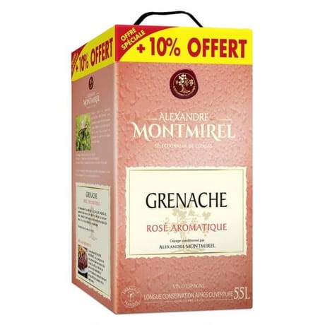 Grenache Rosé Montmirel 11% Vol.5.5L + 10% Offert