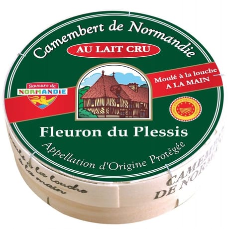 Fleuron du Plessis Camembert de Normandie au lait cru AOP 20%mg 250g