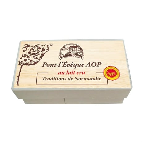 Pont l'évêque au lait cru aop 180g traditions de Normandie