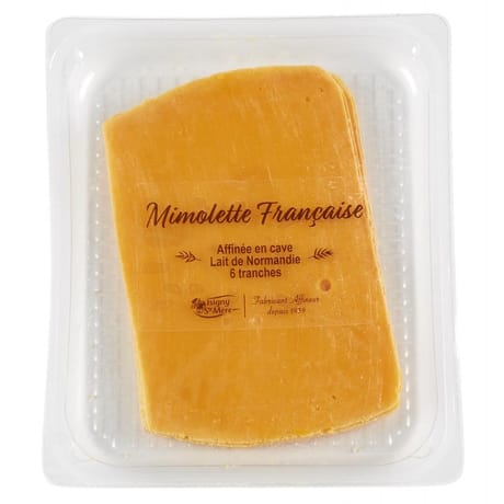 Mimolette jeune barquette 112g frais emballé