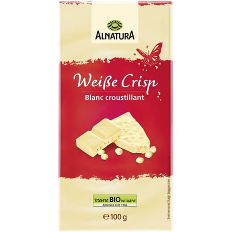 Alnatura chocolat blanc croustillant bio 100g