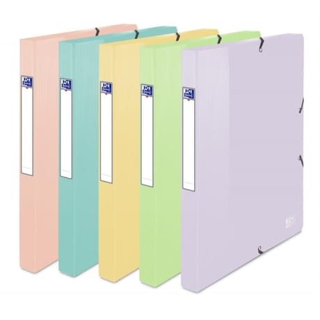 Oxford boite school lif opaque 24x32 d25 pp assorti pastel