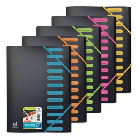 Oxford trieur extensible student a4 12 positions assortis