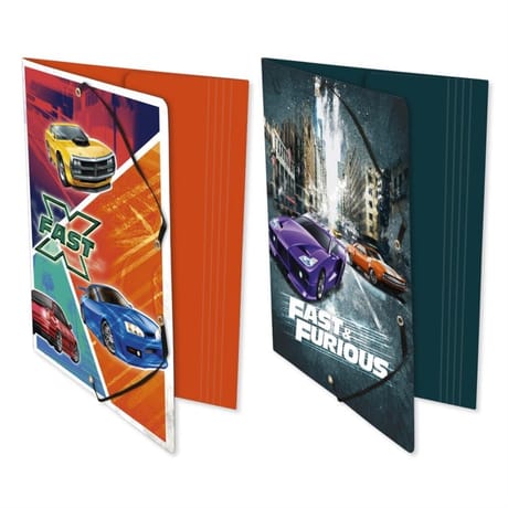 Fast and furious chemise a elastiques 3 rabats 240x320 carte pelliculee 5/10eme 2 visuels assortis