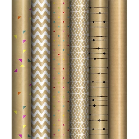 Papier cadeau kraft 2x0.7m 60 gr