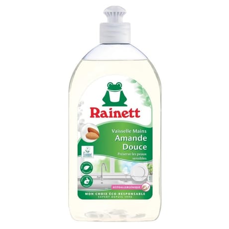 Rainett liquide vaisselle main ecologique amande douce 500ml