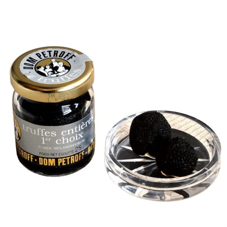 Truffes noires entieres 1er choix bocal 25g