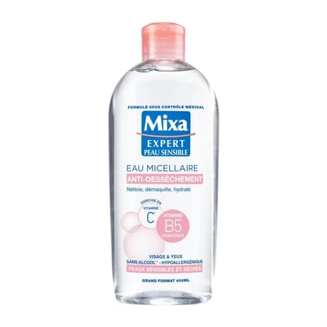 Mixa EPS eau micellaire physiologique peaux sensibles et sèches 400ml