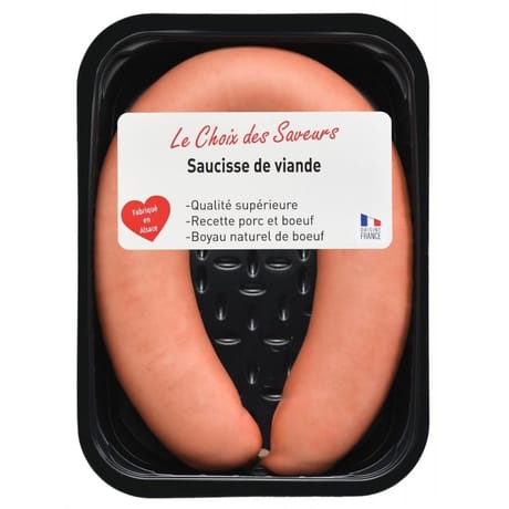 Saucisse de viande bn fe 320g