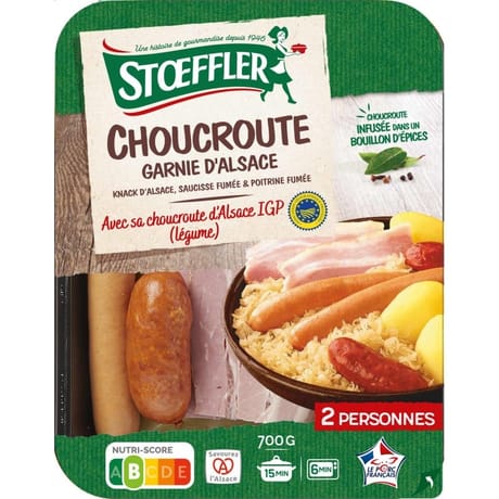Stoeffler choucroute garnie d'alsace VPF 700g