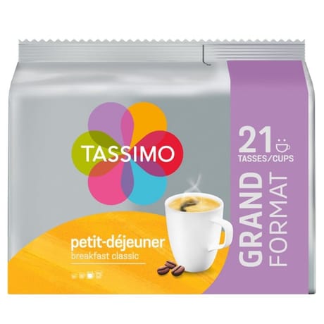 Tassimo petit déjeuner classiques x21 468g