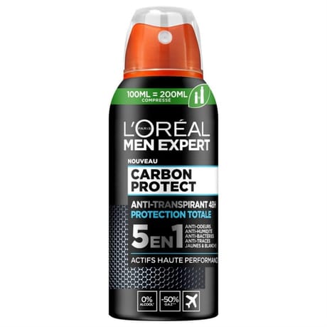 Men expert anti-transpirant 48h carbon protect atomiseur compressé 100ml